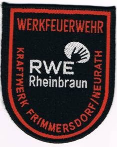 Werkfeuerwehr RWE Rheinbraun Kraftwerk Frimmersdorf/Neurath